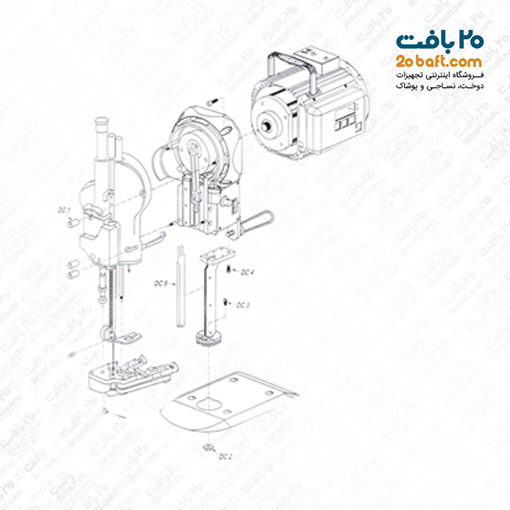 نحوه نصب قیچی عمود بر دایانگ 12 اینچ-20بافت
