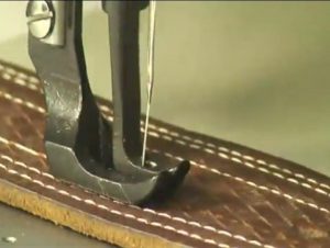 چرخ صنعتی راسته‌دوز دوپایه برای دوخت چرم