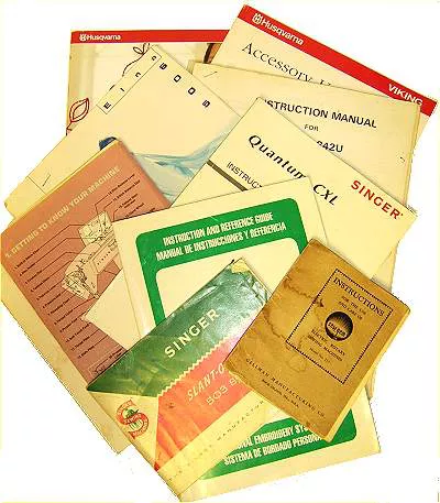 دفترچه راهنمای چرخ خیاطی