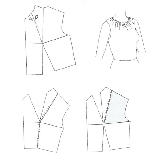 دوخت پنس سرشانه