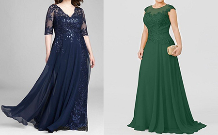 پیراهن و لباس شب برای افراد چاق