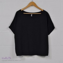 الگو خیاطی تیشرت آستین افتاده زنانه ساده کد W-104